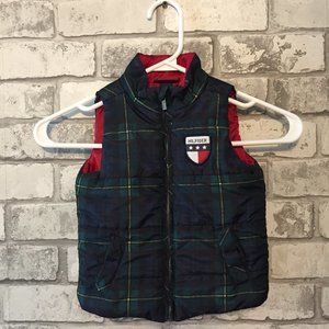 Tommy Hilfiger Plaid Vest Size 12 Months